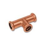 Raccord t� �gal en cuivre � sertir f / f / f - sanha - press s�rie 6130 12