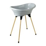 Thermobaby - kit baignoire vasco gris charme : baignoire + pieds + tuyau de vidange