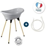 Thermobaby - kit baignoire vasco gris charme : baignoire + pieds + tuyau de vidange