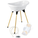 Thermobaby - pack baignoire vasco 5 en 1 blanc muguet - fabriqu� en france
