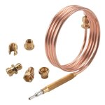 Thermocouple universel pour cuisini�re � gaz avec 5 pi�ces s�ries �crous adaptateur de remplacement br�leur ...