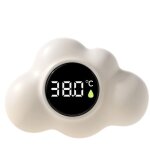 Thermometre bebe bain num�rique intelligent flottant - forme de arrondi, avec �cran led, �tanche, mesure ...