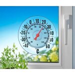 Thermomtre extrieur maximex  18 cm ventouse sans mercure en plastique transparent facile  lire avec ...