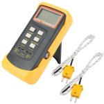 Thermom�tre de type k avec capteur de thermocouple 1300 � c(cabl� et acier inoxydable) (� c, � f et k ...
