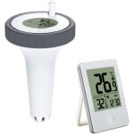 Thermom�tre de piscine flottant sans fil � connexion radio, thermom�tre de temp�rature de l'eau avec ...