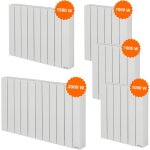 Thermor - pack 5 radiateurs �lectriques baleares 3x 1000 w + 1 x 1500 w + 1 x 2000 w