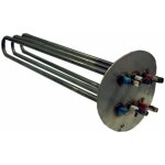 Résistance thermoplongeuse triphasé, tout courant 5000w, 230 / 400v (bride galbée) Résistance thermoplongeuse triphasé, tout courant 5000w, 230 / 400v (bride galbée)