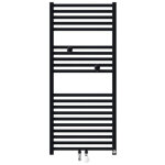 Thermor - s�che - serviettes eau chaude raccordement central 487w riva 4 noir carbone 471617