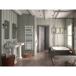 Thermor - sche - serviettes riva 4 avec soufflerie 1000 + 1000 w - 1828x550 mm - blanc satin
