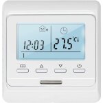 Thermostat d'ambiance programmable avec sonde 16a pour chauffage au sol electrique, num�rique thermostat ...