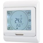 Thermostat d'ambiance wg809, 7 jours cran lcd programmable ac230v 16a pour chauffage au sol lectrique ...