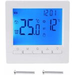 Thermostat mural intelligent avec �cran lcd pour chauffage au sol - r�tro�clairage bleu