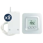 Thermostat radio - tybox 5702 fp - fil pilote - pour 2 radiateurs delta dore 6050675
