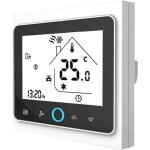 Thermostat wifi pour chaudi�re � gaz, thermostat intelligent, �cran lcd (tn �cran), - blanc / noir