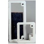 Thetford - portillon d5 avec 2 boutons coloris blanc cr�me pour caravane et camping - car