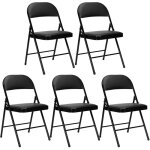 Thinia home - lot 5 chaises pliantes tapissées Thinia home - lot 5 chaises pliantes tapissées