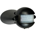 Dtecteur de mouvement infrarouge noir ip44 tibelec