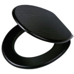 Tiger - abattant wc � fermeture en douceur blackwash mdf noir 252030746