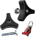 Tigrezy 2 pcs poign�e de tondeuse, vis de poign�e triangulaire pour tondeuse � gazon, boulon de poign�e ...