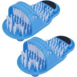 Elle - tigrezy 2 pices brosse pied douche salle de bains pieds massagers pantoufles nettoyage nettoyant ...