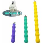 Tigrezy 3 pices perchoir perroquet, oiseau perchoir ciment, oiseaux perches perroquet stand pour de ...