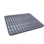 Tigrezy - 32. 5x28. 7x1. 1cm, gris? tapis de fond d'�vier en silicone ou prot�ge �vier - petit format ...