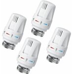 Tigrezy - lot de 4 t�te thermostatique connect�e vanne thermostatique accessoire, tete thermostatique ...