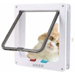 Tigrezy chati�re trappe pour chien 24, 5 28, 5 5, 5 cm fermeture magn�tique � 4 voies pour chats et petits ...