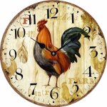 Horloge murale rtro silencieux non tic - tac l'horloge, fonctionnant sur batterie dcoratif pendules ...