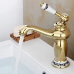 Tigrezy - robinet r�tro mitigeur or vintage �vier robinet de salle de bain robinet de cuisine mitigeur ...