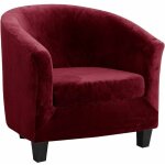 Tigrezy velours housse de fauteuil club ensemble de deux pi�ces extensible salon cabriolet tub chair ...