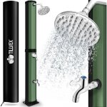 Tillvex douche solaire 20 - 35 litres - housse de protection incluse, douche de jardin solaire - douche ...