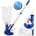 Tillvex kit d'aspirateur de piscine aspirateur de piscine avec brosse d'aspiration, manche t�lescopique, ...