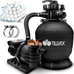 Tillvex systme de filtre  sable 10 m / h ? 5 fonctions de filtration filtre de piscine avec indicateur ...