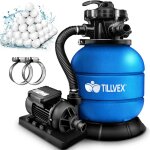 Tillvex systme de filtre  sable 10 m / h ? 5 fonctions de filtration filtre de piscine avec indicateur ...