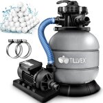 Tillvex systme de filtre  sable 10 m / h ? 5 fonctions de filtration filtre de piscine avec indicateur ...