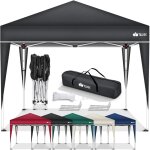 Tillvex tonnelle de jardin 3 x 3 m pliable tente pliante de jardin � hauteur r�glable auvent pliable ...