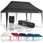 Tillvex tonnelle de jardin 3 x 3 m pliable tente pliante de jardin � hauteur r�glable auvent pliable ...
