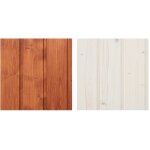 Timbela - 5 l de produit de protection blanc + 5 l de produit de protection acajou + cadeau lots de pinceaux ...