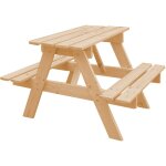 Table enfant en bois ? table et chaise enfant - salon de jardin enfant 81x60xh50 cm - table picnic enfant ...