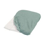 Lot 2 housses de matelas a langer tineo - vert sauge