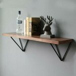 Tinor - lot de 2 �querres d'�tag�re triangulaires en m�tal � prisme g�om�trique du milieu du si�cle - ...