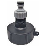 Mamelon raccord rapide pour cuve 1000 l, s60x6 ibc raccord robinet multitanks raccord, connecteur de ...