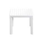 Table d'appoint en r�sine tip quadro blanc 47x 47 1022 scab