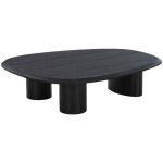 House nordic - table basse 96x78x32 cm décor frêne noir House nordic - table basse 96x78x32 cm décor frêne noir