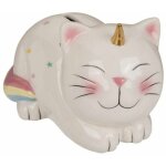 Tirelire chat licorne 12 cm