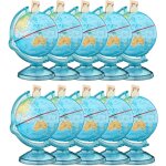 Tirelire formant un globe, lot de 10, pour conomiser, carte du monde, en anglais, h x l x p: 16, 5 x ...