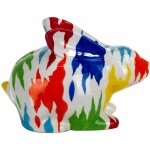 Tirelire lapin pop multicolore Tirelire lapin pop multicolore