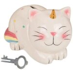 Tirelire - ootb - licorne chat - c�ramique - 17 x 12 cm - mixte - enfant
