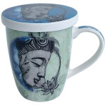 Tisani�re en porcelaine avec infuseur bouddha